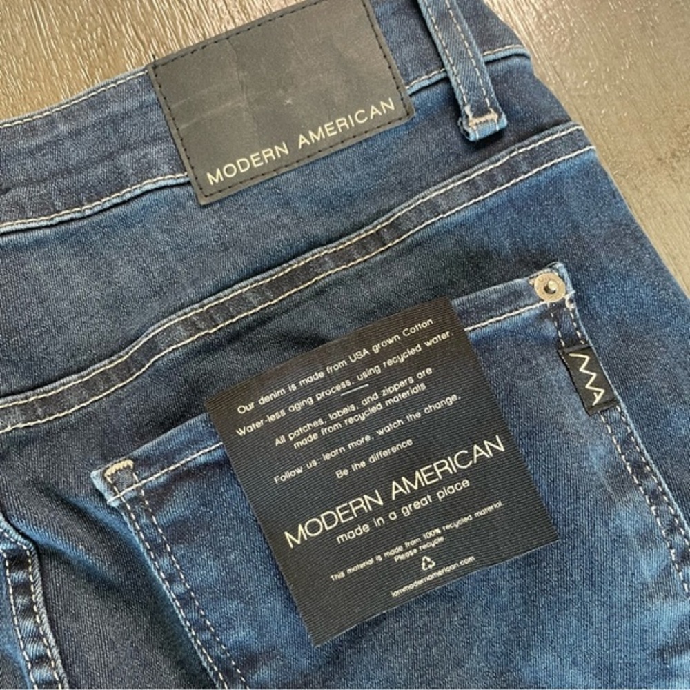 💛 NWT Modern American Dark Blue Soho Ankle Skinny Jeans - Picture 6 of 13